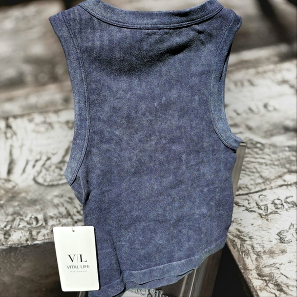Vital Life Activewear Bling Ribbed Crop Top Size Small - Picture 4 of 11